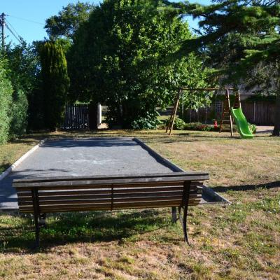 le terrain de pétanque